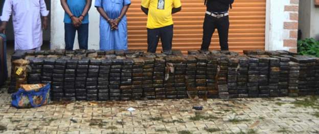 Five men were arrested in the operation